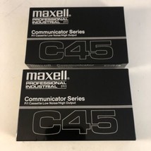Maxell C45 Professional Industrial Communicator Series - Lot of 2 NEW Cassettes - £7.77 GBP