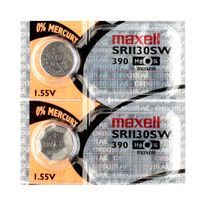 Maxell 390 SR1130SW Silver Oxide Watch Battery (2 Batteries) - EXP 2022 - $3.06