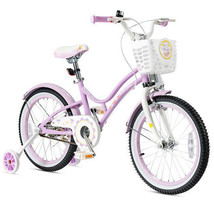 18 Inch Kids Adjustable Bike with Training Wheels-Purple - Color: Purple - $242.78