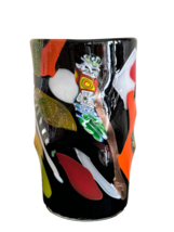 Gorgeous Oggetti Murano Multicolor Mid-Century Modern Glass Vase - £394.88 GBP