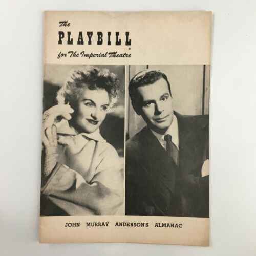 1954 Playbill Imperial Theatre Hermione Gingold, John Murray Anderson&#39;s ... - $14.20