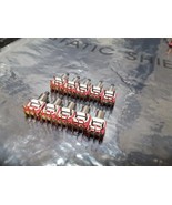 (10) C&amp;K E Switch 800SP8B6M6RE  Right AngLE PUSHBUTTON  Switch GOLD PLAT... - $18.81