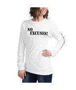 No Excuses! Unisex Long Sleeve Tee (Scripture on Sleeve) - £23.59 GBP