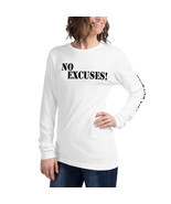 No Excuses! Unisex Long Sleeve Tee (Scripture on Sleeve) - €26,05 EUR