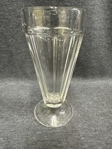 Vintage Drug Store SHAKE Sundae Glass Ice Cream Float Soda Fountain 7&quot; Tall - £7.06 GBP