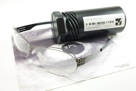 IC! Berlin Eyeglasses Frame Simone Gunmetal Stainless Steel Germany 60-1... - $255.90 CAD