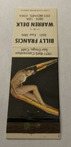 Matchbook Cover Matchcover Girly Girlie Pinup 1971 RMS San Diego CA - $1.90