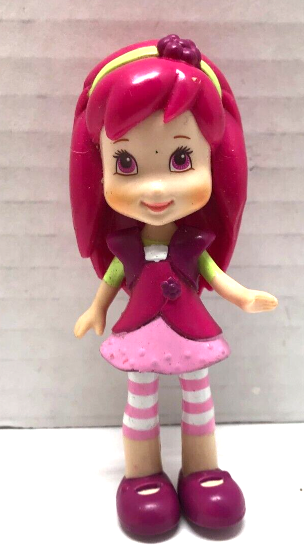 Strawberry Shortcake 3&quot; Scented Posable PVC Figure 2008 Hasbro. - $4.95