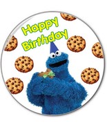 1 HAPPY BIRTHDAY FROM COOKIE MONSTER ON SESAME STREET 3&quot; SAFETY Pinback ... - $12.61 CAD