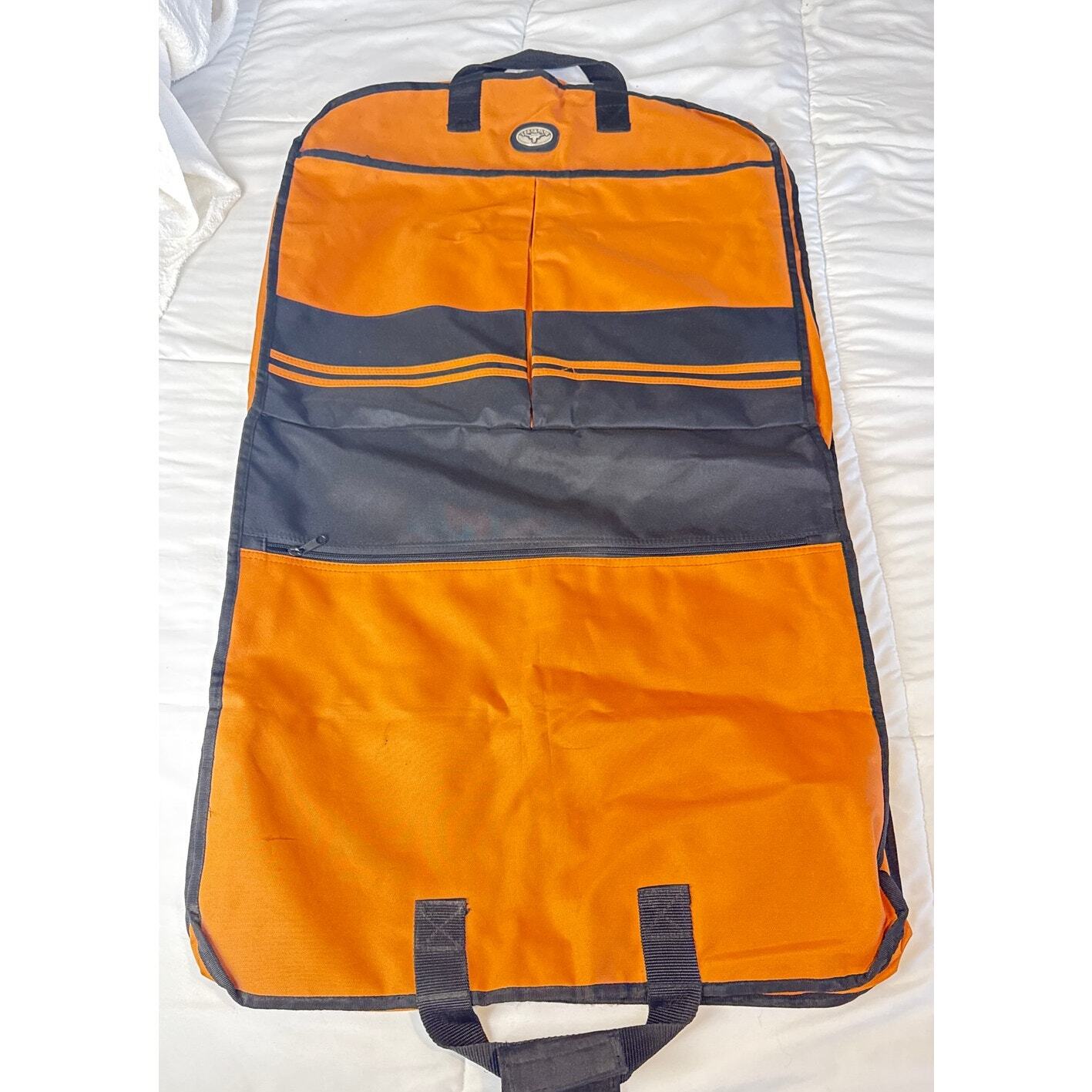 Texas Longhorns Garment Bag Orange Navy Travel Suit Carrier 38x23 Hook Em Item image 4