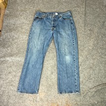 Vintage Levi 501 Mens Jeans 36x29 Blue Denim Pant Button Fly XX Workwear... - $29.98
