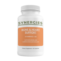 Synergies.Health Bone &amp; Heart Support Supplement - Vitamins K2+D3 - 60 Capsules - £18.51 GBP