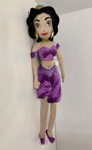 Disney Princess Jasmine plush doll purple outfit Aladdin 16&quot; stuffed toy - £7.90 GBP