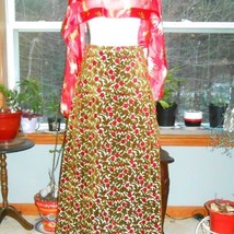 Women&#39;s Skirts Long Winter Skirt Christmas Skirt 60&#39;s Skirt Carroll Reed Size 8 - £79.56 GBP