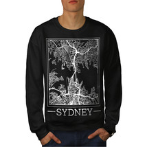Wellcoda Australia Sydney Map Mens Sweatshirt, Big Casual Pullover Jumper - £24.26 GBP+