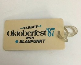 Vintage Blaupunkt Target Octoberfest 1987 Luggage Tag-RARE COLLECTIBLE-S... - $165.03