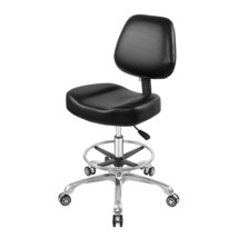 Rolling Stool Adjustable Drafting Chair Heavy Duty With Wheels For Offic... - £195.45 GBP