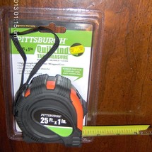 25 foot Metal LOCKing MEASURING TAPE Measure Ruler w/ ABS Rubber case 25... - $23.11