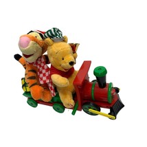 Disney Winnie the Pooh Tigger Christmas Train Musical Plush Plastic Gemmy - £27.24 GBP