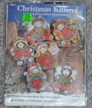 Counted Cross Stitch Kit Christmas Kittens Cats Ornaments Design Works 1667 - $25.00