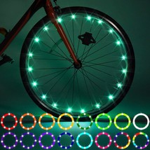 Waybelive 2 Pack LED Bike Wheel Light, Remote Control Bicycle Tire LED L... - £33.66 GBP