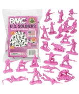 BMC Plastic Army Women - 36pc Pink Female Soldier Figures - Made in USA - £25.15 GBP