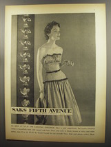 1953 Saks Fifth Avenue Dress by David Crystal Ad - As seen at S.F.A. - £14.54 GBP