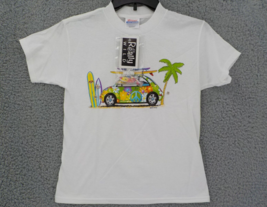 REALLY WILD YOUTH T-SHIRT SZ S (6-8)  SURF BEACH CAR W/ 3 SNAP ON SURFBO... - $4.99