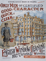 English Window Cleaning Advertisement British Metal Sign - $19.95