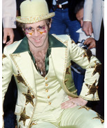 Elton John Green Suit &amp; Hat Crazy Sunglasses 8x10 Photo - £6.00 GBP