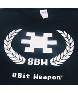 8 Bit Weapon Black Silkscreen T-Shirt Gilden XL Chiptune Electronic Vide... - £9.65 GBP