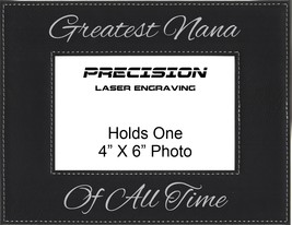 Grandma Nana Gift Greatest Nana of All Time Engraved Leatherette Frame - £17.51 GBP+
