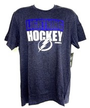 Tampa Bay Lightning NHL &#39;47 Blockout Fall Navy Blue Club Tee Shirt Men&#39;s... - $345.38 MXN