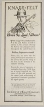 1926 Print Ad Knapp-Felt Lord Nelson Men&#39;s Hats Crofut New York,NY - £12.55 GBP