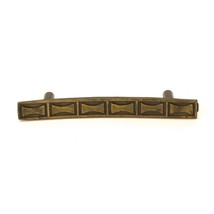 Brass Tone Cabinet Drawer Furniture Pull Handle Vintage Mid-Century 4.5&quot; - £2.31 GBP