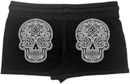 Sugar Skull PTB7704 Poco Loco Sweat Shorts Underwear 100% Cotton Adult L... - $16.83