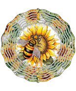 Bee on Sunflower Metal Wind Spinner - $47.70 CAD