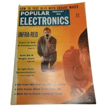 Popular Electronics Feb 1961 Infra-Red/ 120-Meter DX / DIY Burglar Alarm / More - £3.25 GBP