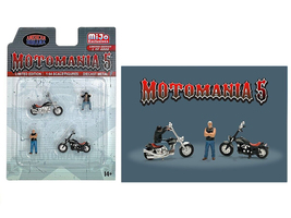 &quot;Motomania 5&quot; 4 piece Diecast Set (2 Figures and 2 Motorcycles) Limited Edition  - £20.77 GBP