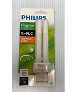 PHILIPS Energy Saver Replacement CFL 13W PL-C Cool White 2700K Light Bulb - £7.08 GBP