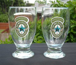 2 From the One and Only Newcastle Founders Ale beer glasses 14 oz stemmed - £28.77 GBP