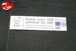 80 Camaro Impala 305 Keep Your GM All GM Air Cleaner Decal # RE 8997050 - £12.93 GBP