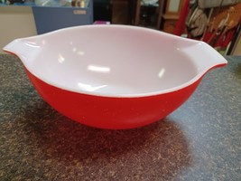 Pyrex Red Cinderella Nesting Bowl 4 Quart #444 Vintage - £78.20 GBP