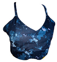 Joy Lab XL Sports Bra Black &amp; White Tye Dye Print Strappy Back Pulls On ... - £13.83 GBP