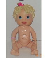 2009 Baby Alive ALL GONE Talking Blond Curly Hair Blue Eye Infant Girl Doll - $21.05 CAD