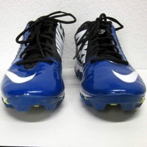 Nike Landshark Football Cleats Men&#39;s (9.5) Blue Black White EUC FASTFLEX... - $54.28