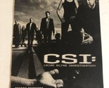 CSI Tv Series Print Ad Vintage William Peterson Marg Helgenberger TPA2 - $5.93
