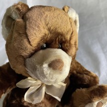 Dan Dee Plush Bear Brown Soft Fluffy Collectors Choice DanDee 10&quot; Stuffe... - $22.98