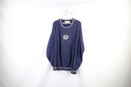 Vintage 90s Streetwear Mens Large Faded Duck Nature Thermal Knit Sweater USA - £47.58 GBP