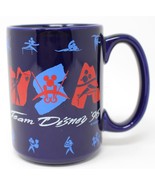 Team Disney USA &#39;96 Coffee Mug Cup 1996 Olympics Mickey Mouse Blue - £11.25 GBP